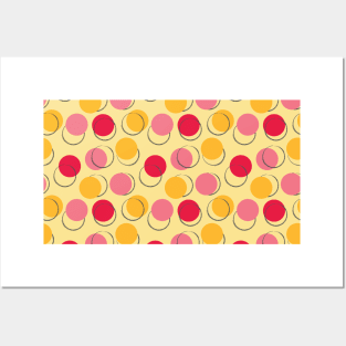 Colorful Circle Seamless Pattern 026#002 Posters and Art